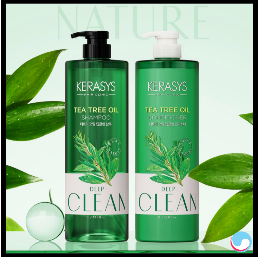 [KERASYS] Tea Tree Oil Shampoo & Conditioner 1L Deep Clean Hair Shampoo ...