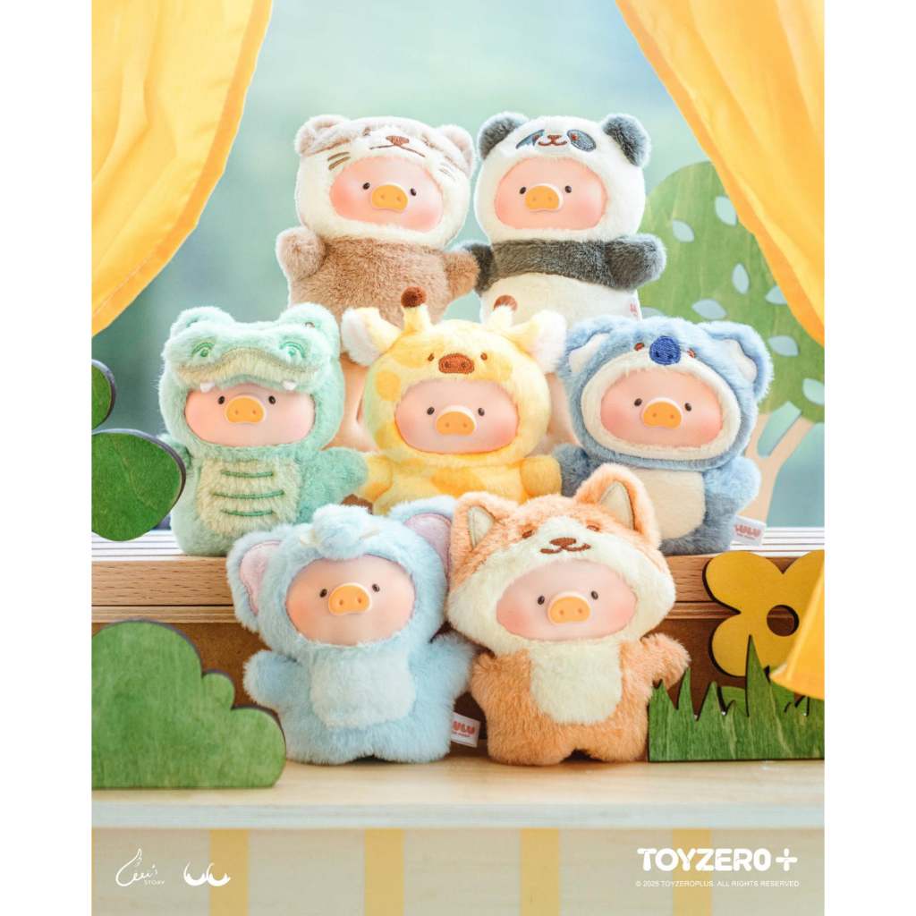 ToyZeroPlus LuLu the Piggy Animal Party Puppet Plush Keychain Blind Box ...