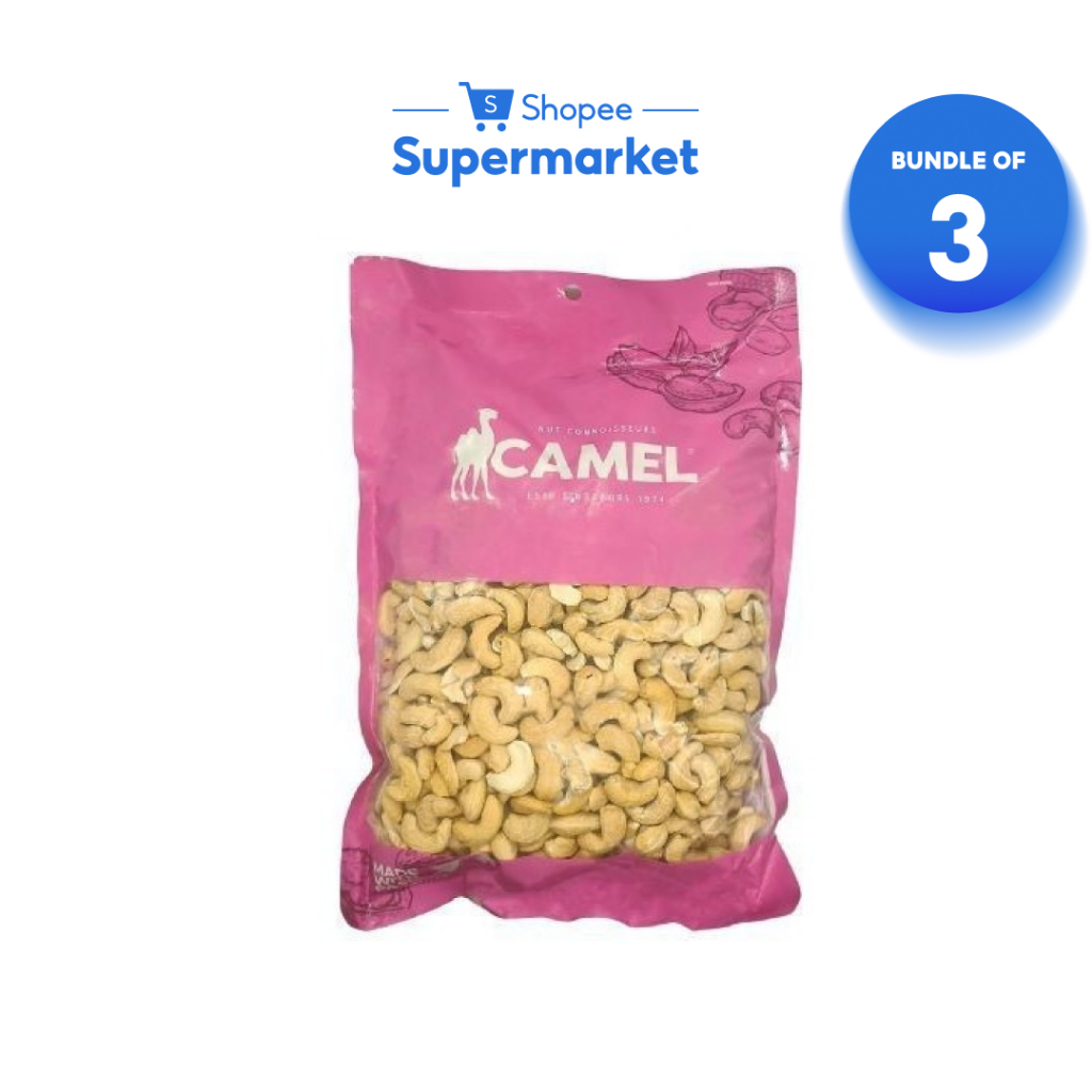 [Bundle of 3] Camel Natural Baked Cashews (1kg) | Shopee Singapore