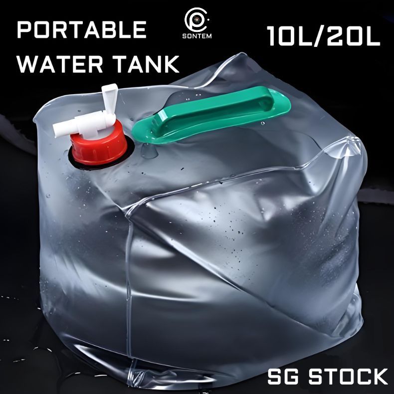 {SG Seller} 10L/20L Portable Water Tank Collapsible Tap Desktop ...