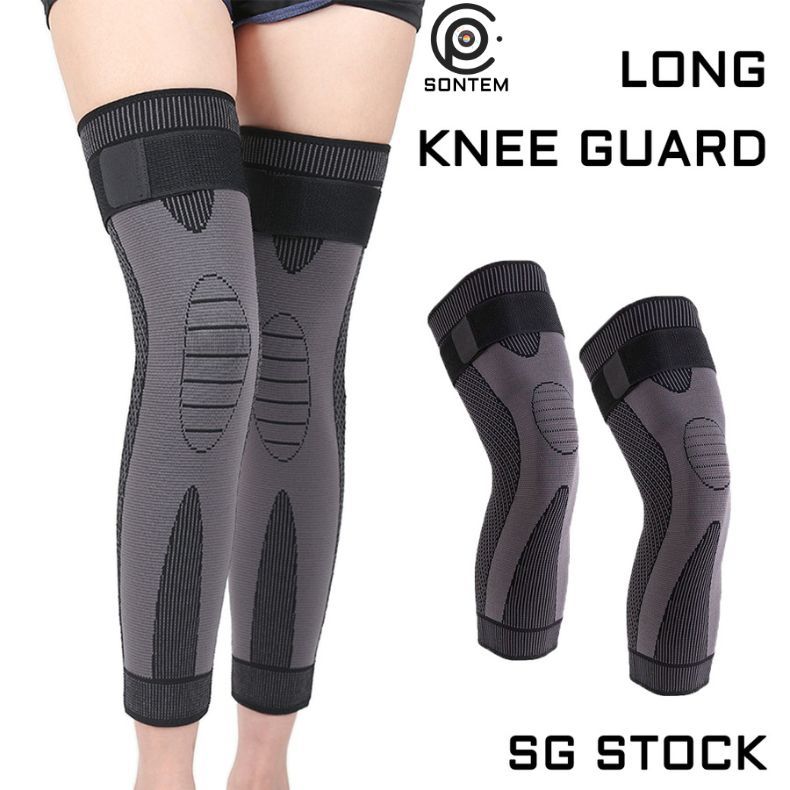 {SG Seller} Long Leg Compression Sleeves with Adjustable Long Knee ...