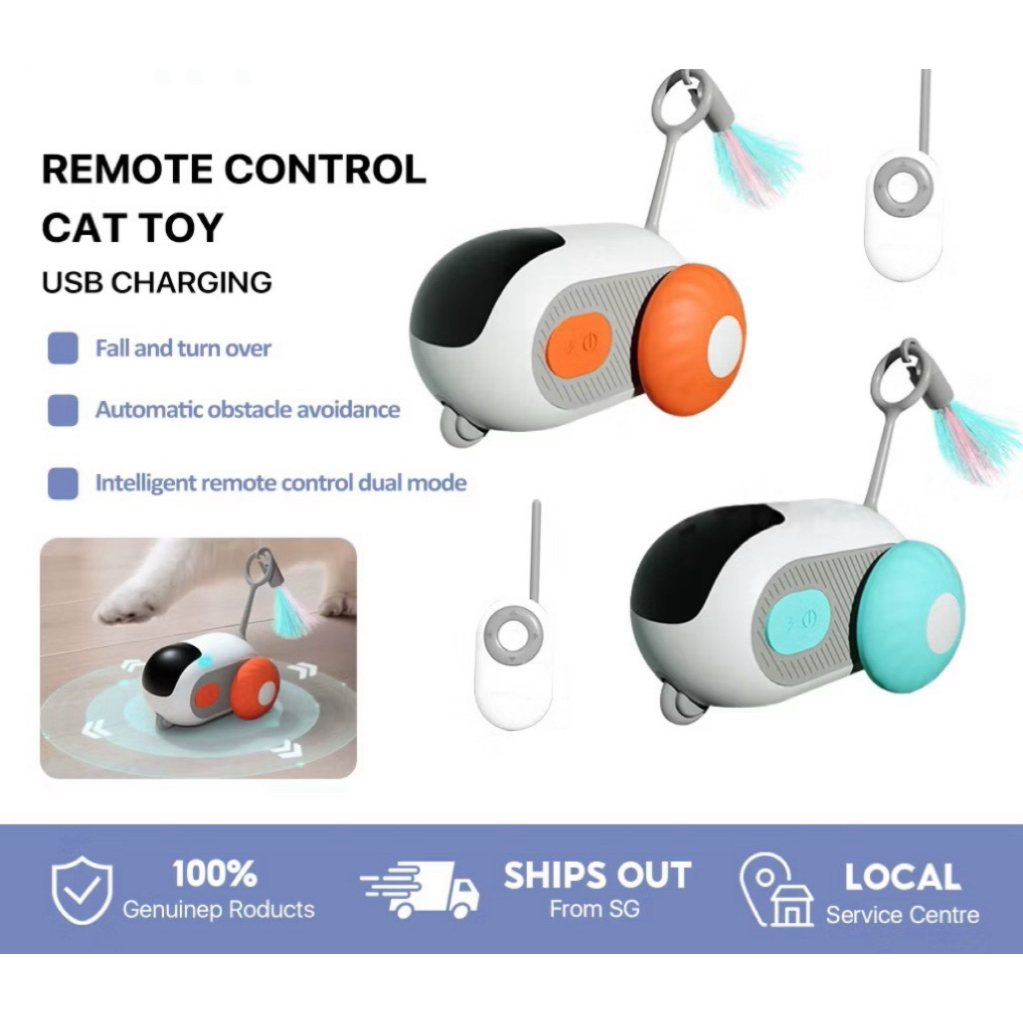 Remote Control Cat Toy USB Charging Chasing Electric Automatic Moving ...