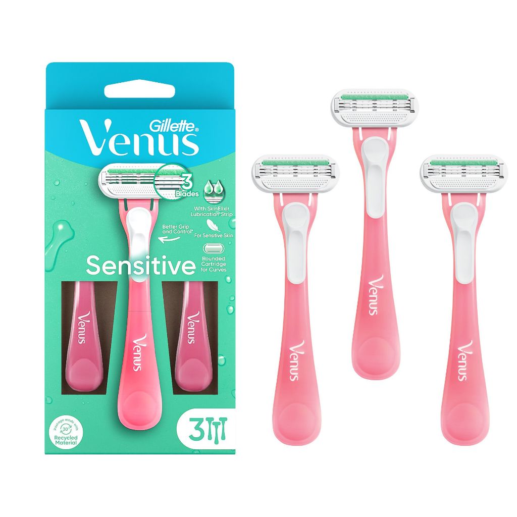 Gillette Venus Sensitive Disposable Razors (3s) | Shopee Singapore