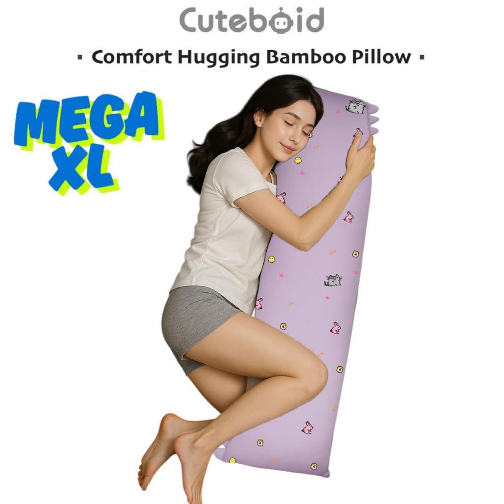 Cuteboid Bamboo Hugging Body Pillow Mega XL Soft Comfort Sleep Bolster ...