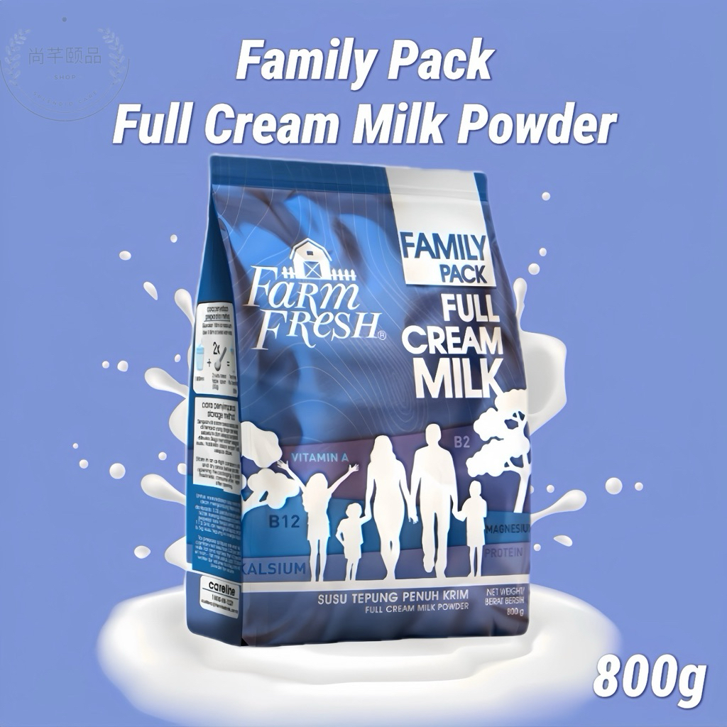 Farm Fresh Full Cream Milk Powder 800g | Family Pack | High Calcium ...