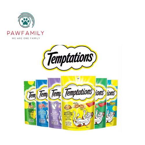 Temptations Cat Treats 75g - Crunchy Delicious, Training Treats, Tasty ...
