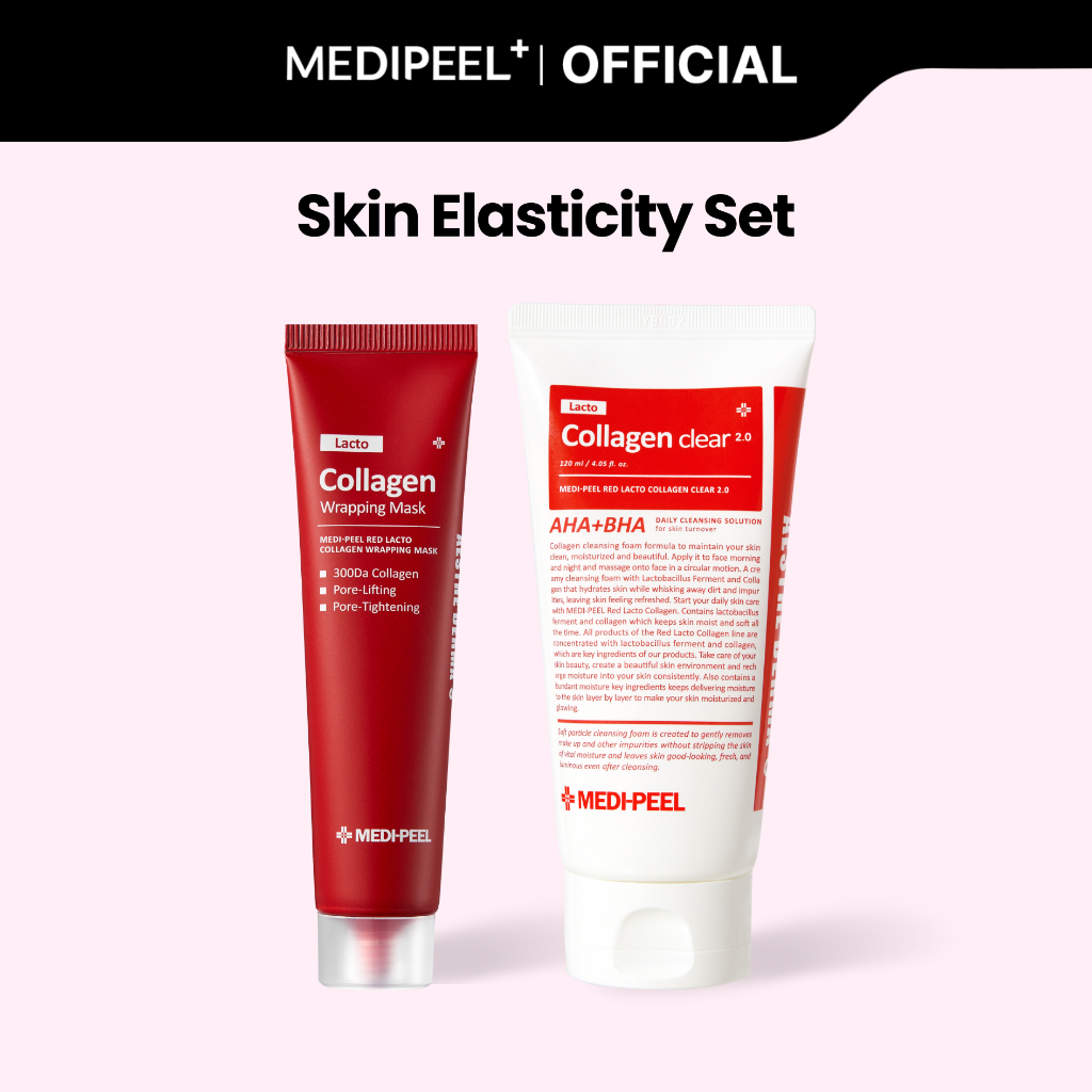 MEDIPEEL Skin Elasticity Set, Red Lacto Collagen Wrapping Mask 70ml ...