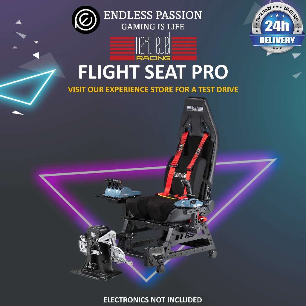 Next Level Racing Flight Seat Pro NLRS033 Shopee Singapore