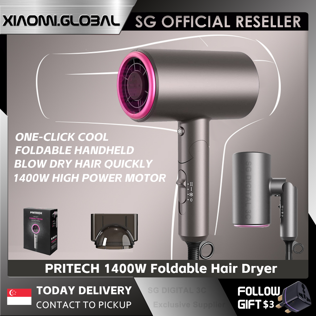 Korea Foldable Travel Hair Dryer Portable Constant Temperature Handle