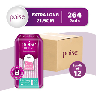 Poise Liners Regular Incontinence/Adult Diapers (19cm/12 x 2 Packs)