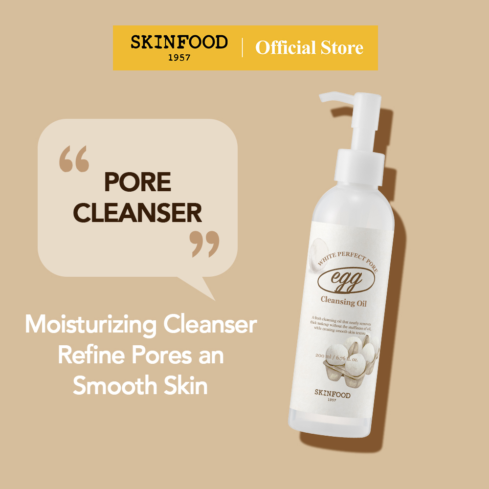 SKINFOOD Official Egg White Perfect Pore Cleansing Oil 200ml