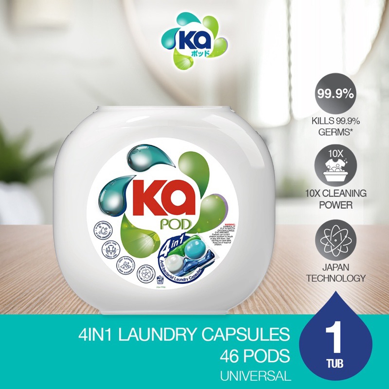 Ka 4in1 Antibacterial Laundry Capsules Detergent Refill Ka Laundry