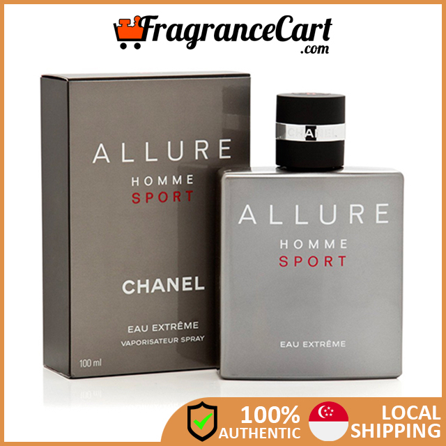 Chanel Allure Homme Sport Eau Extreme EDP for Men 100ml 150ml Brand New 100 Authentic Perfume FragranceCart Intense Shopee Singapore