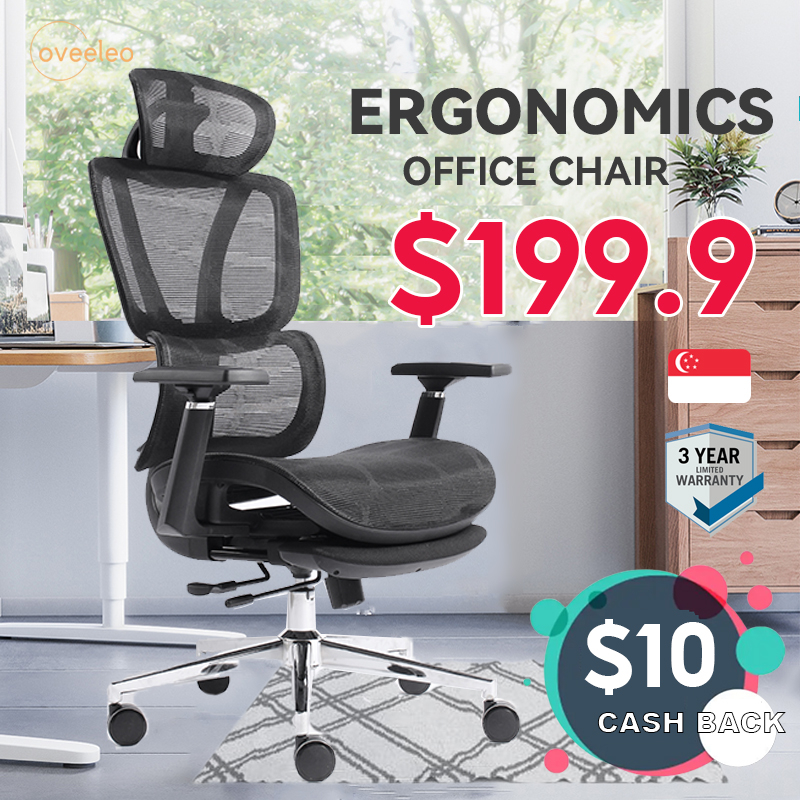 Ergonomic Chair Lumber Adjust Computer Chair Full Mesh Study Gaming