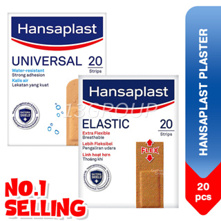 Hansaplast Elastic Plaster Strips 20 Pcs 2 Sizes