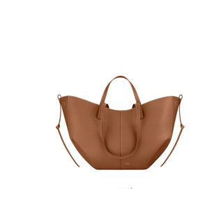 Polène | Bag - Cyme Mini - Camel Textured Leather