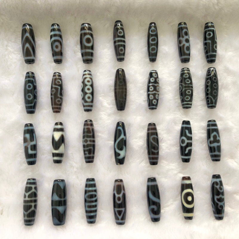 SG Ready Stock] Dzi Bead 蓝沁天珠一眼二眼三眼四眼五眼六眼七