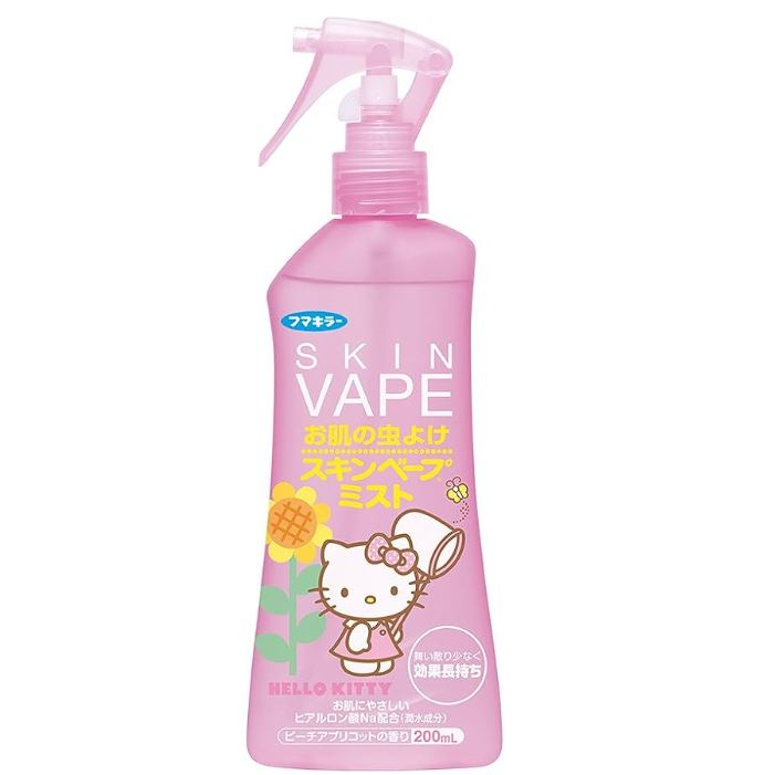 Fumakilla Skin Vape Insect Repellent Mist Type 200ml Hello Kitty Peach ...