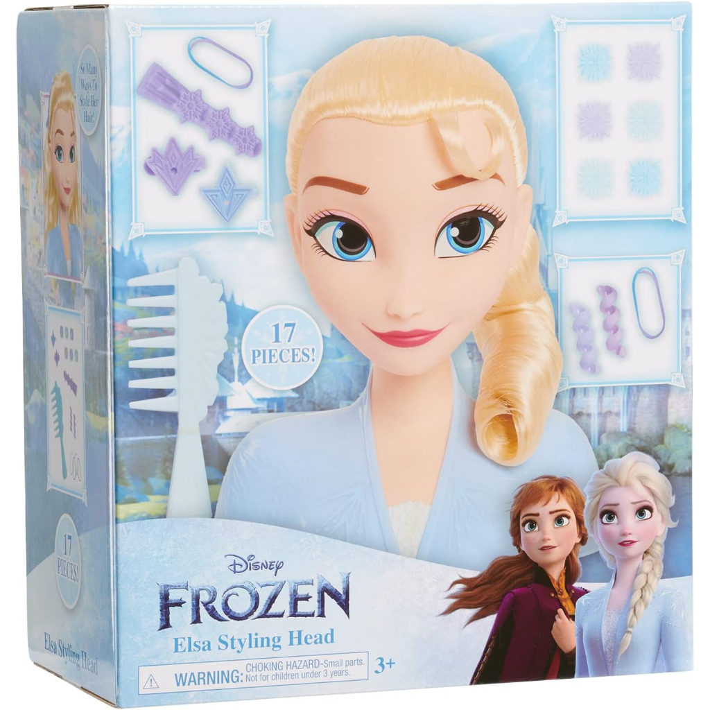 Disney Frozen 2 Elsa Styling Head, Blonde, Hair Styling for Kids, by