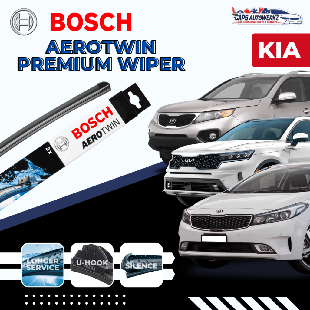 KIA BOSCH Aerotwin Car Front Wiper Set | Premium Aerotwin | Carens ...