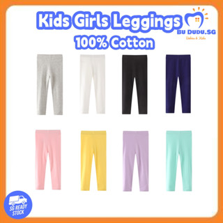 Girls plain hot sale black leggings