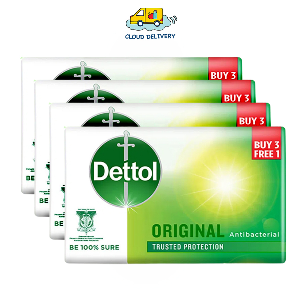 Dettol AntiBacterial Bar Soap Original 4x100g Expiry 31 Nov 2023