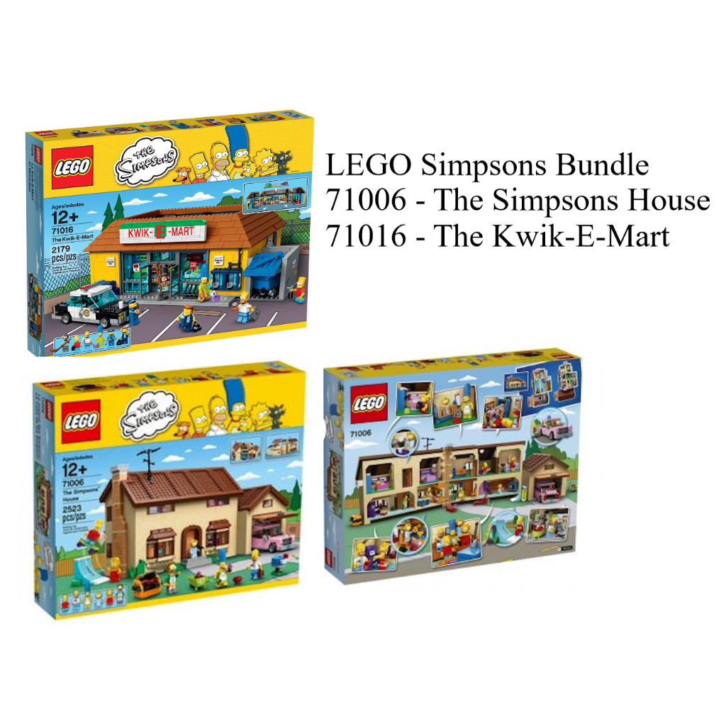 Lego Simpsons Bundle - 71006 The Simpsons House & 71016 The Kwik-E-Mart