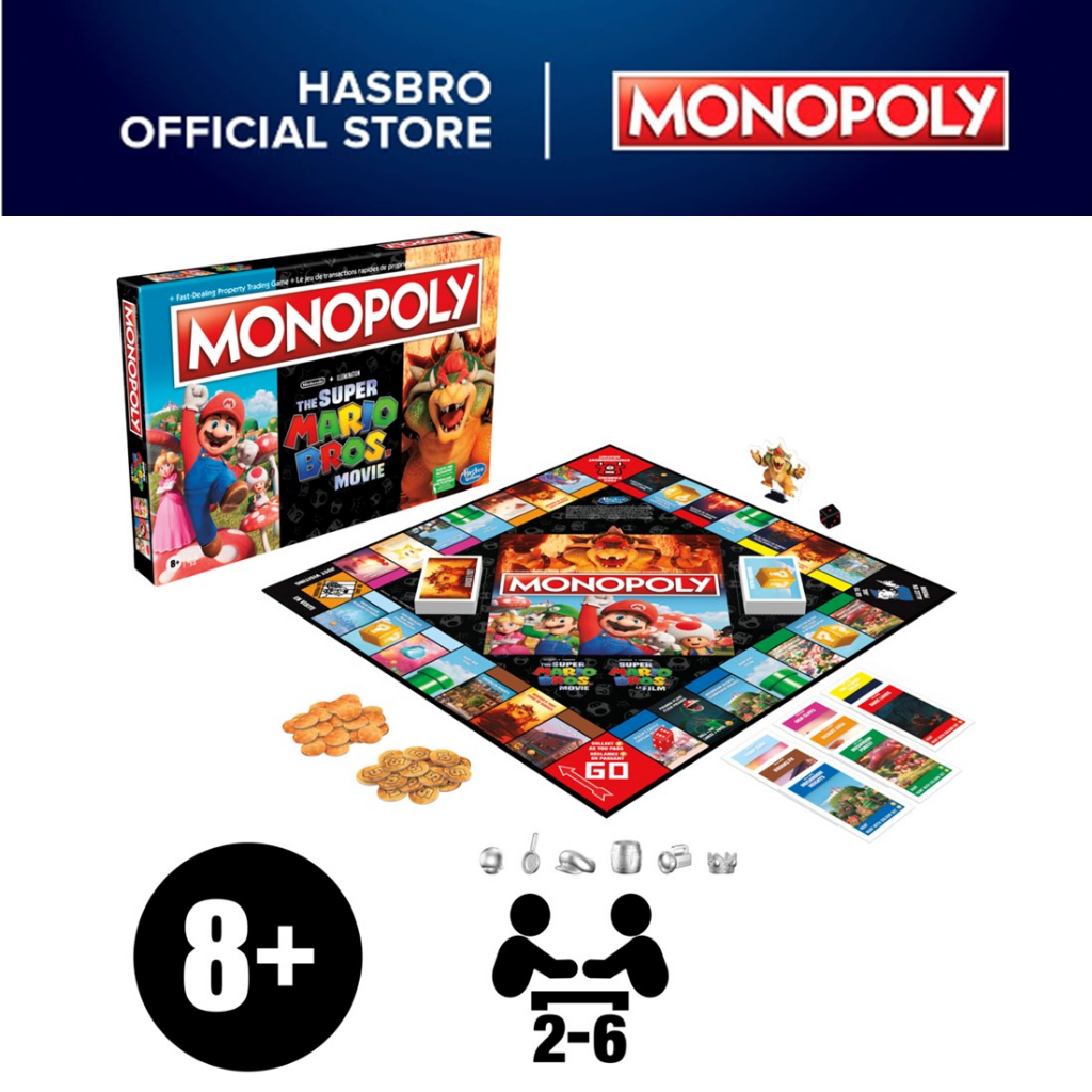 モノポリー マリオ Monopoly The Super Mario Bros Movie Edition Kids