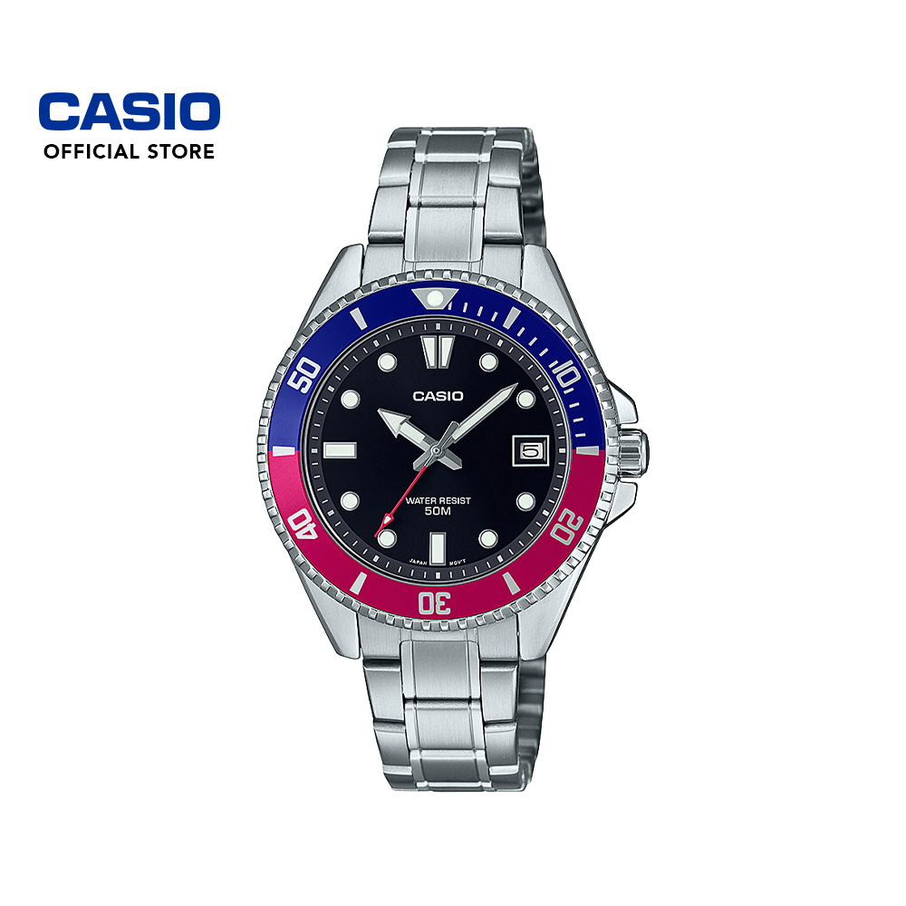 CASIO GENERAL Diver Look Standard MDV 10D Men s Analog Watch Stainless Steel Band Shopee Singapore