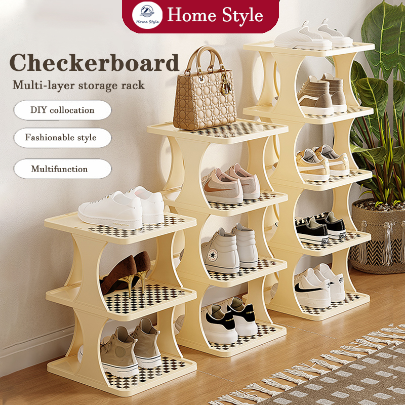 Easyhouse 8 Tier Metal Shoe Rack, Narrow Tall Shelf Organizer for, Bedroom.