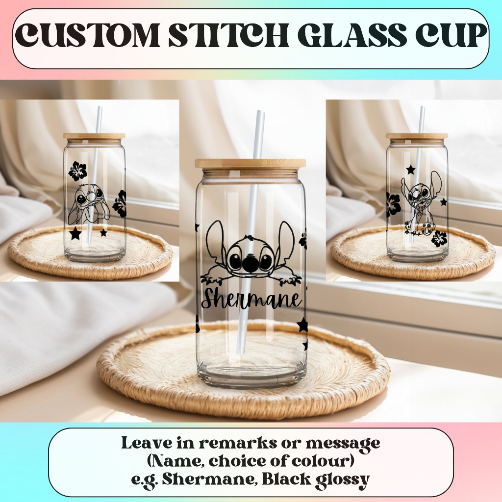 HOW TO, DIY STITCH GLASS CUP