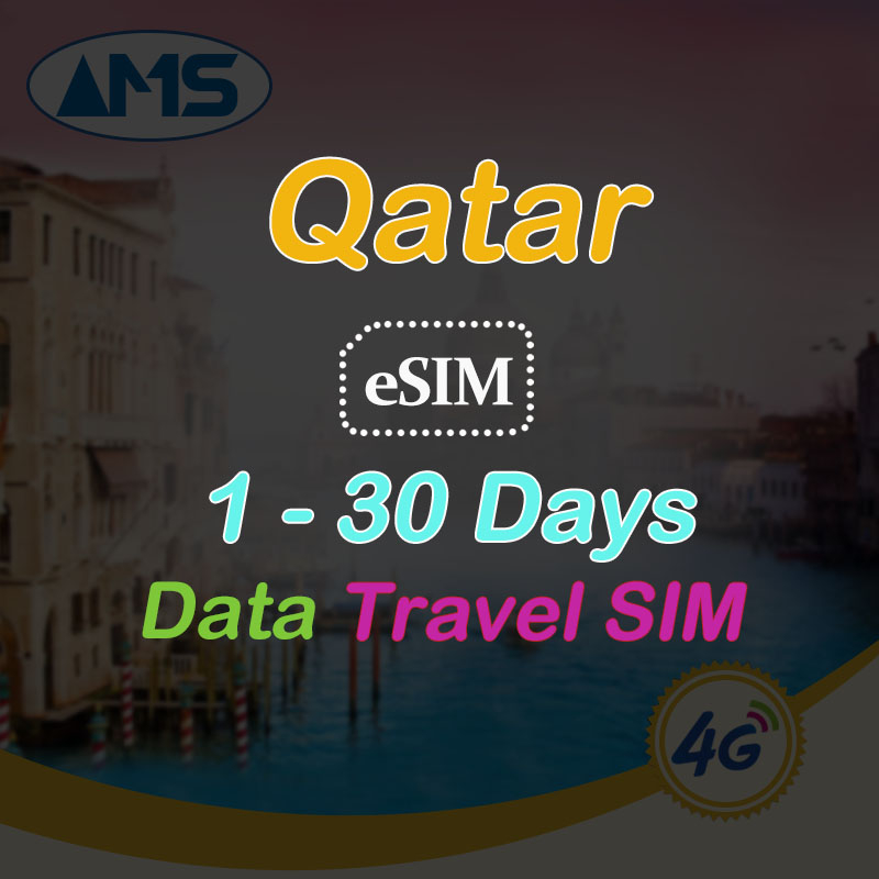 Qatar esim 130 Days Daily 5G High Speed Data Unlimited Data Qatar SIM Card Ooredoo Prepaid sim