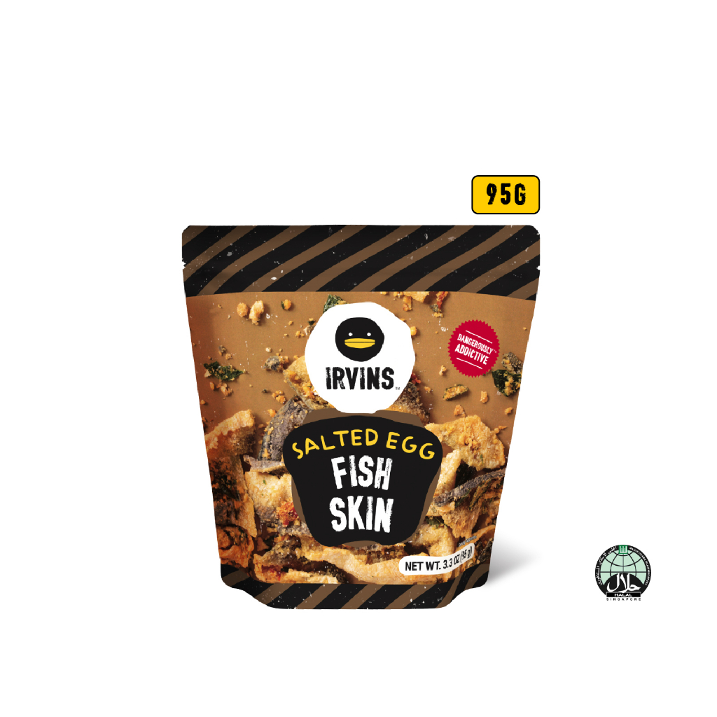 IRVINS Salted Egg Fish Skin 95G (Halal) | Shopee Singapore