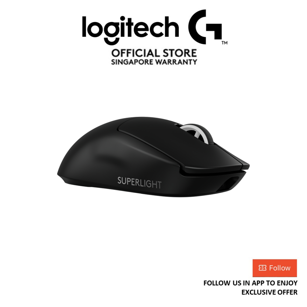 Logitech G Pro X Superlight 2 Wireless Gaming Wireless Mouse, 60g weight, Hero 2 Sensor, Type C Charging Logitech G Pro X Superlight 2 Wireless Gaming Wireless Mouse, 60g weight, Hero 2 Sensor, Type C Charging