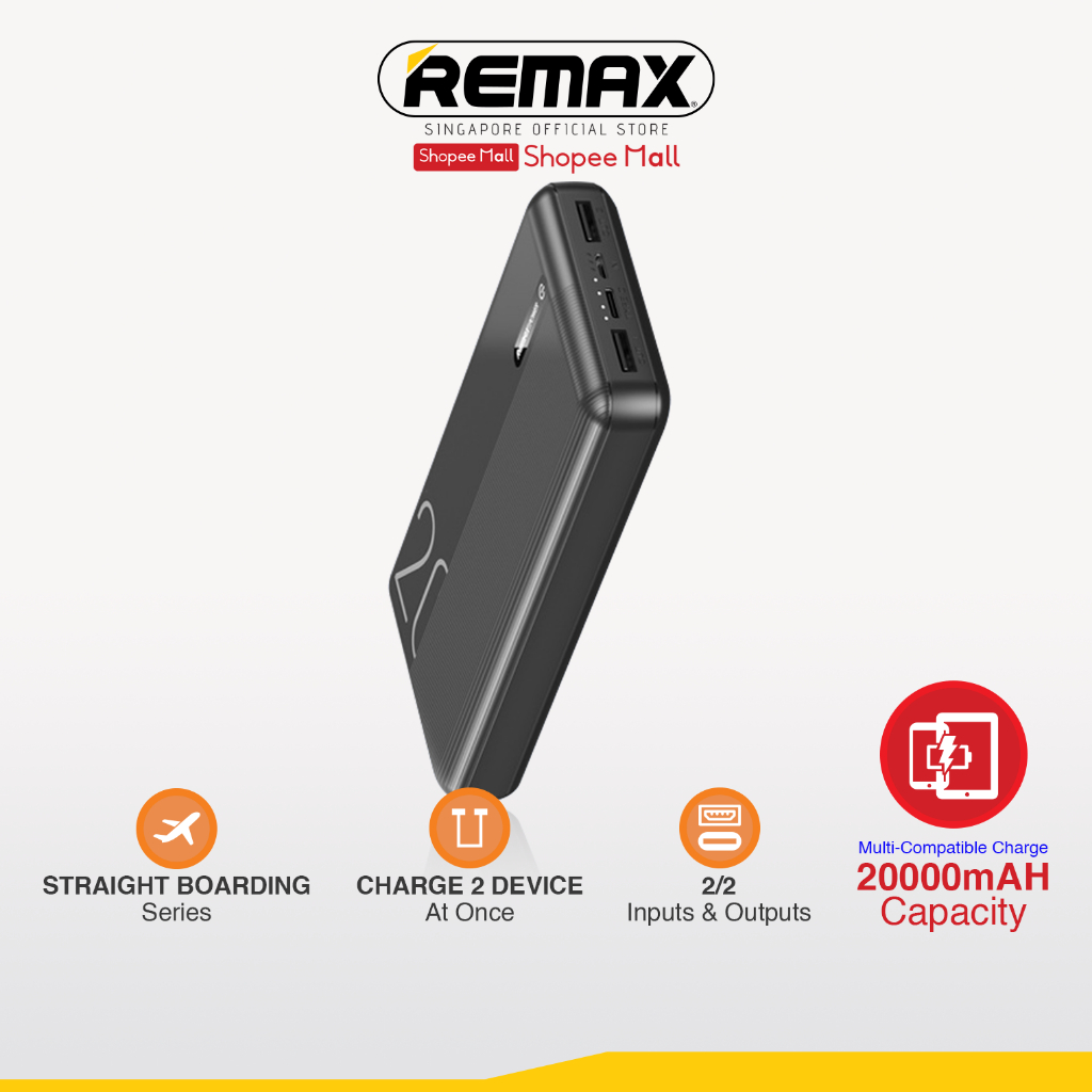[Remax Energy] RPP-296 20000mAH Landon Series 2.1A Multi-Compatible ...