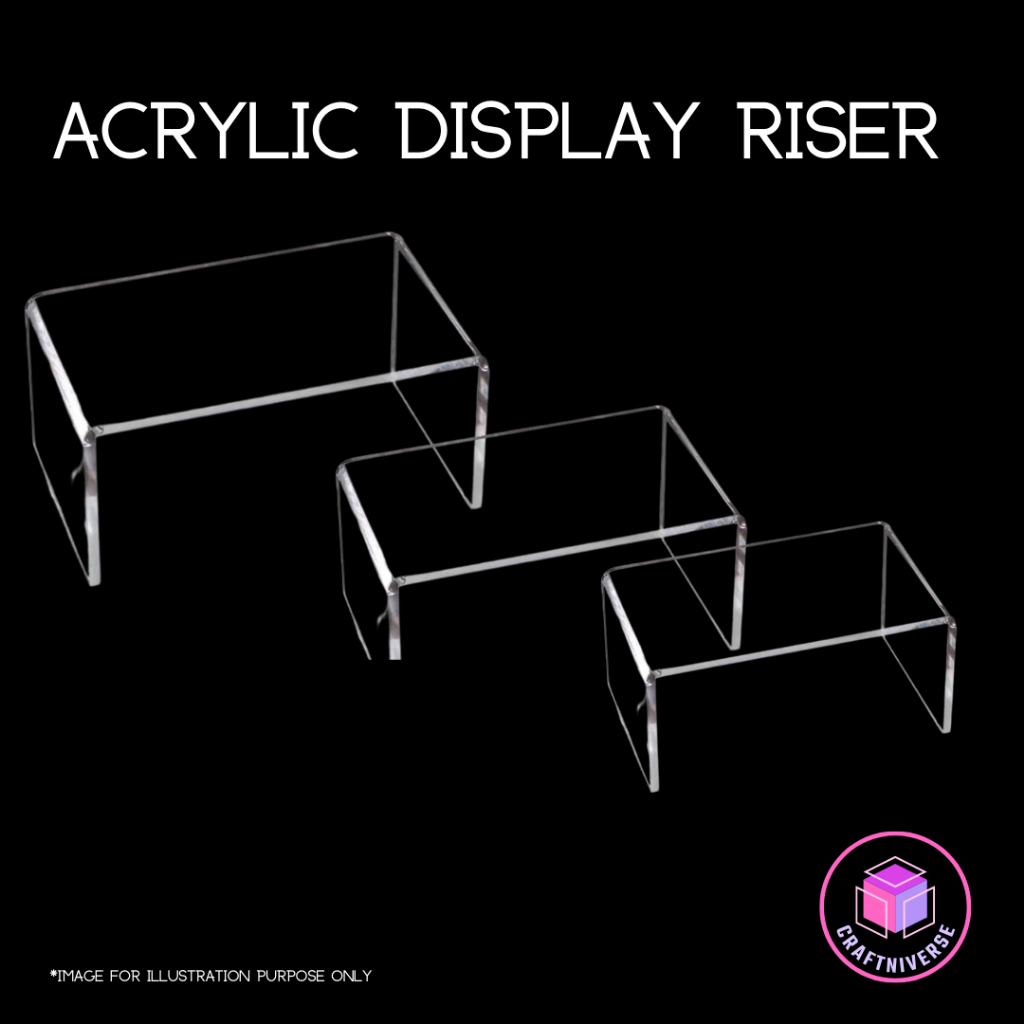 Acrylic Display Risers Stands. Acrylic Display Stand | Shopee Singapore