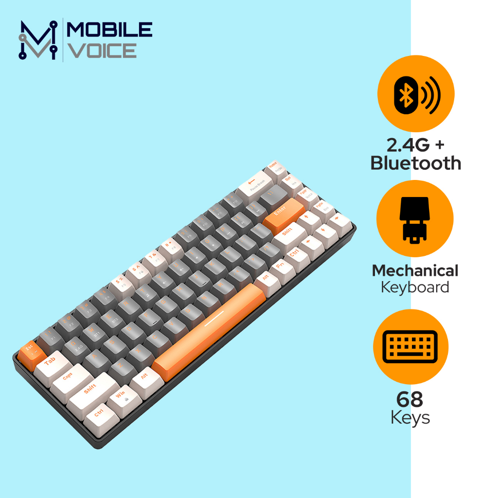 Energsolo Wireless Bluetooth Mechanical Keyboard with Hot Swappable