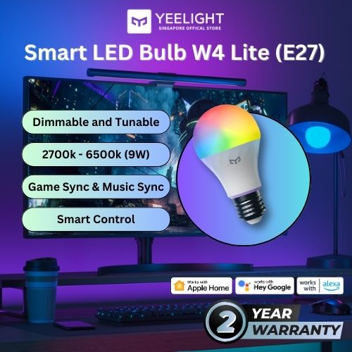 Yeelight W4 LED Smart Light Bulb E27 (Colour and Turnable white) led