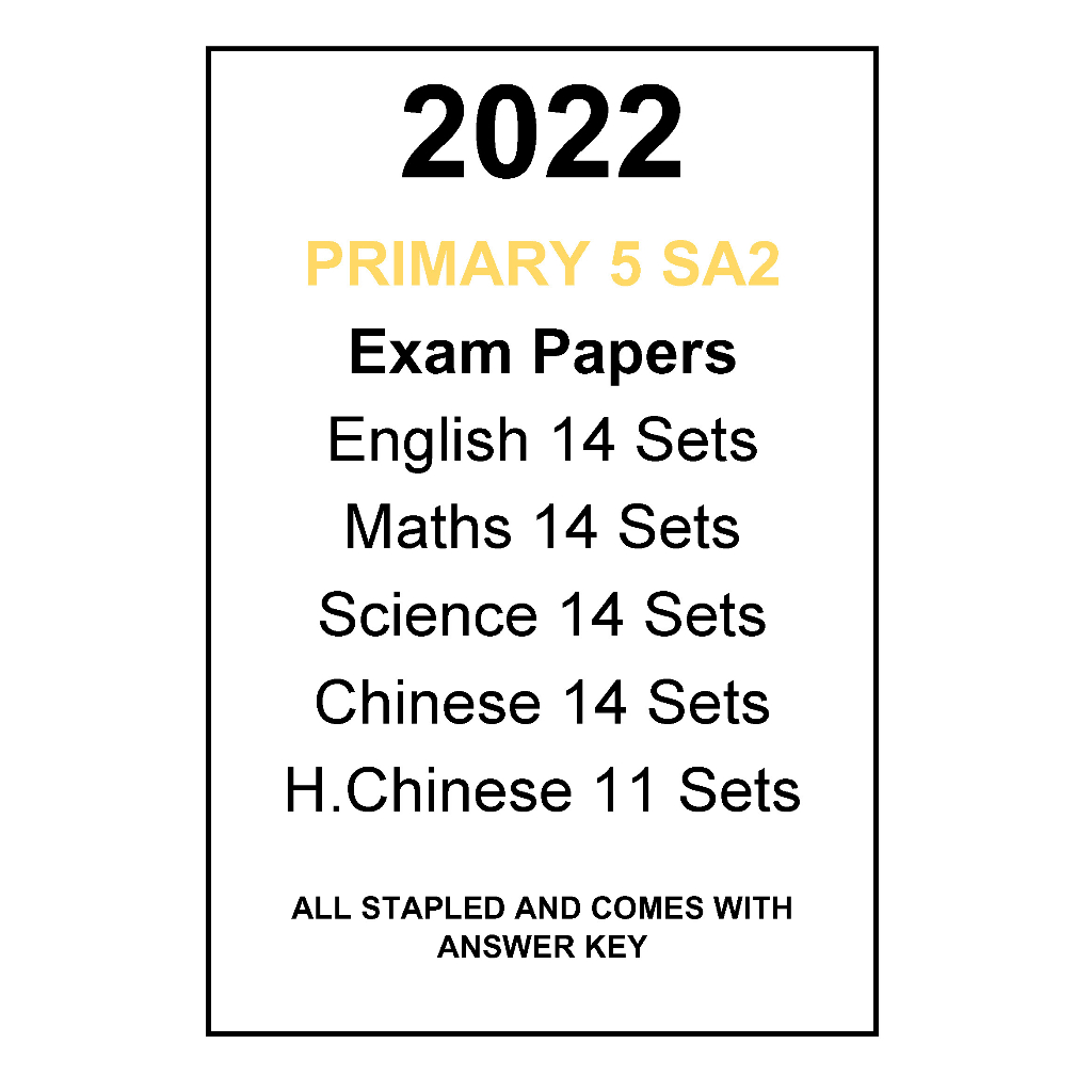 2022 Primary 5 SA2 | Shopee Singapore