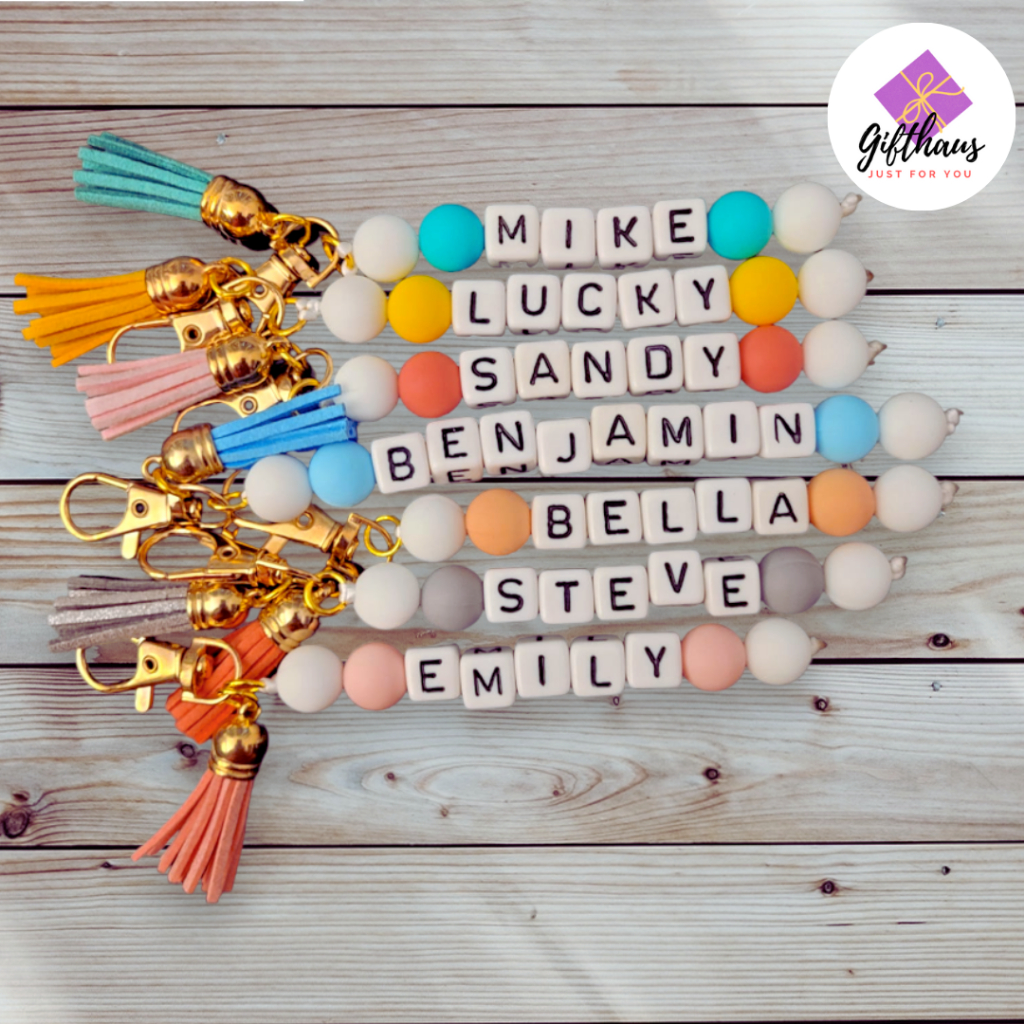 Keychain with name and on sale photo