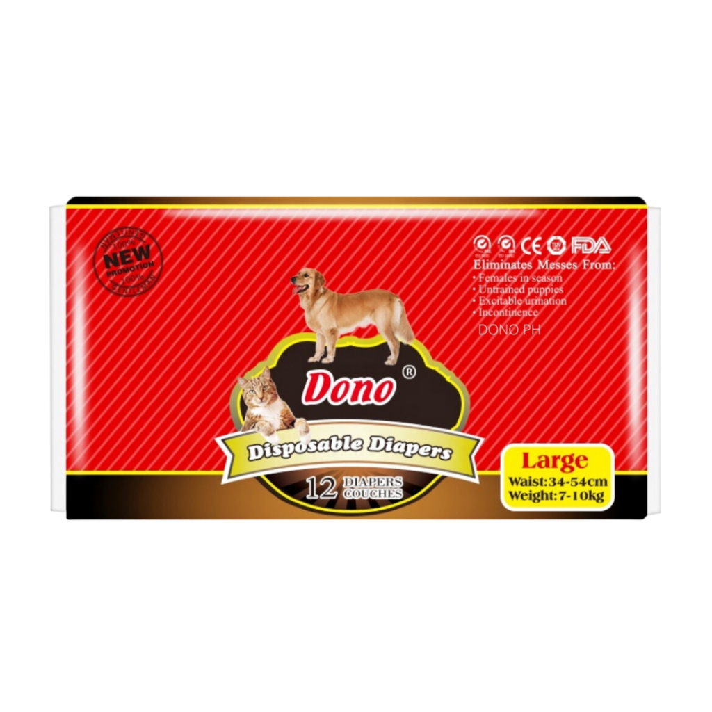 Dono Disposable Dog Diapers - Ultra Absorbent, Leak-Proof, Free Wet ...