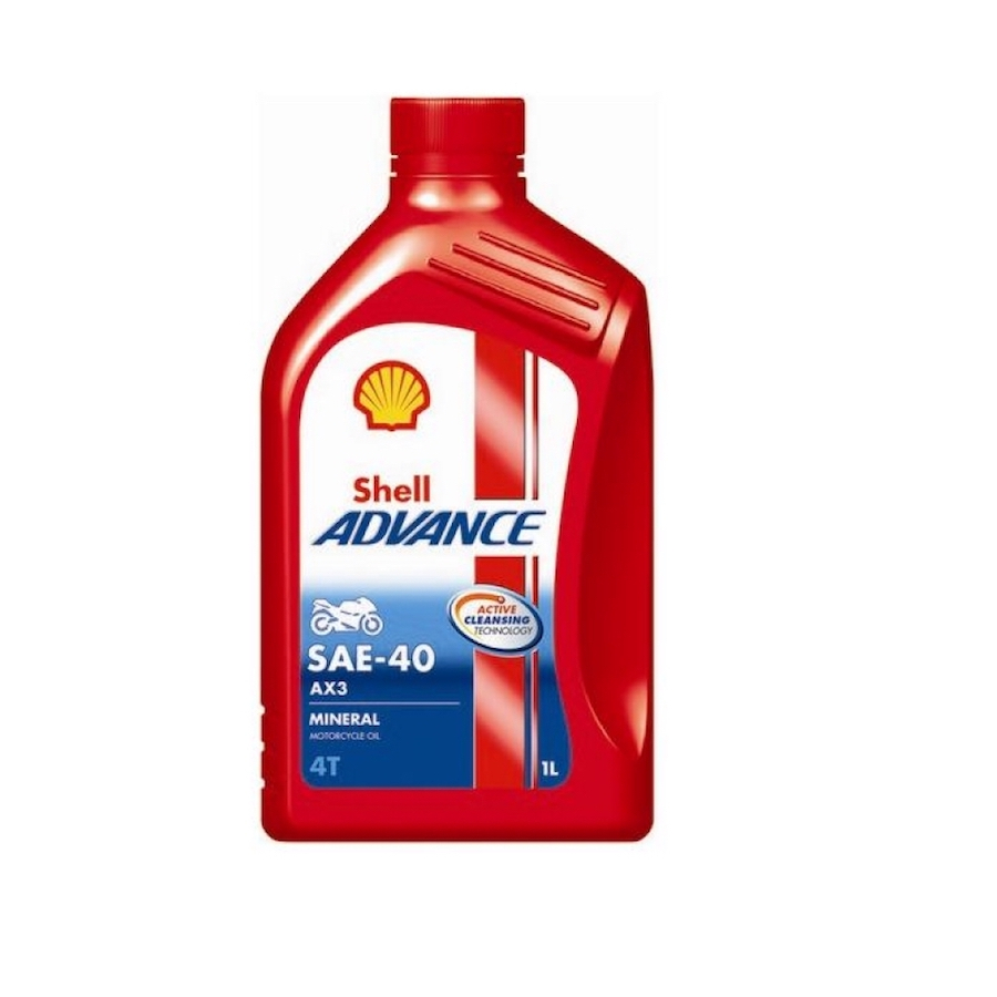 SHELL ADVANCE AX3 4T Motorcycle Engine Oil 20W-40 1L | Shopee Singapore