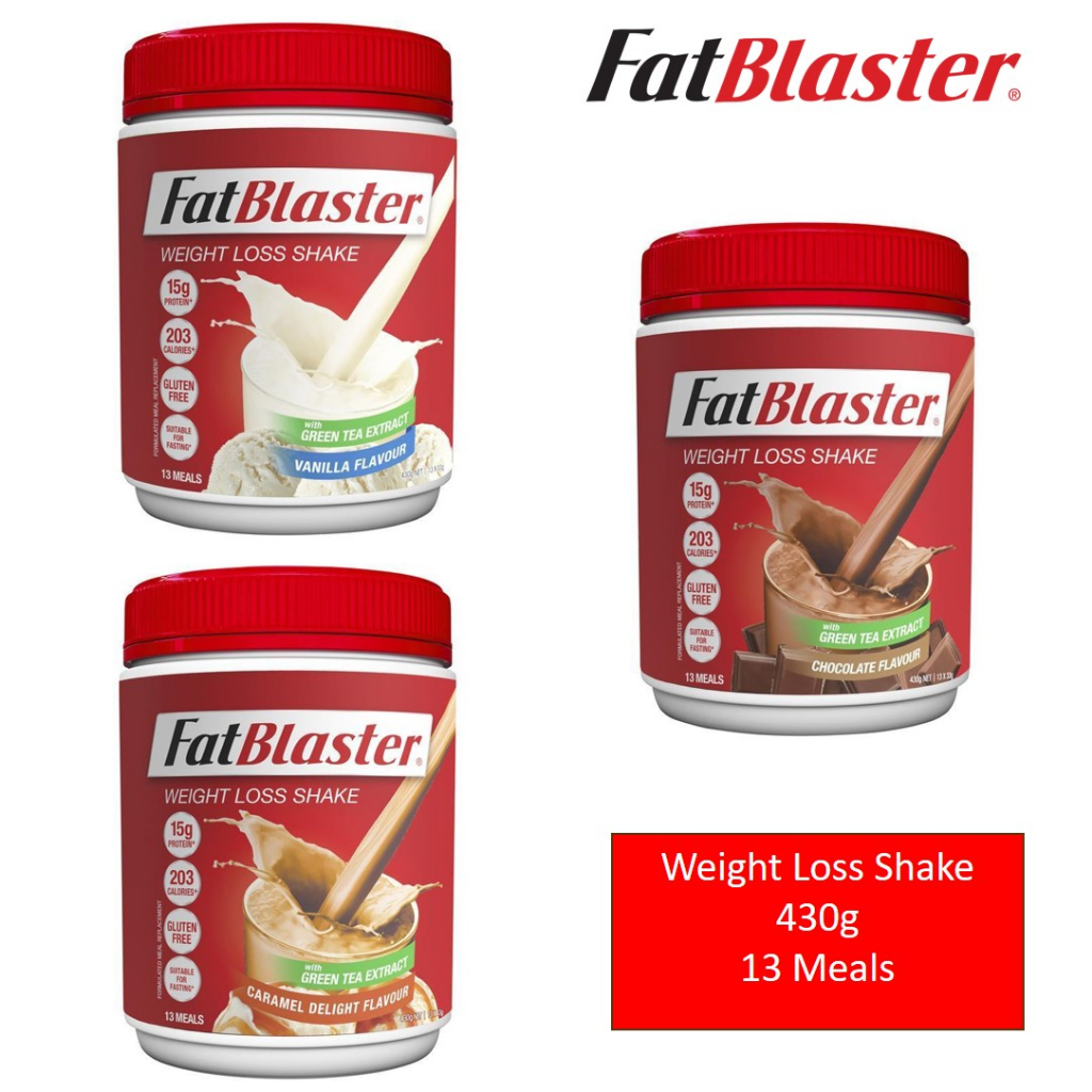 Naturopathica Fatblaster Less Sugar Weight Loss Shake 430g (Chocolate