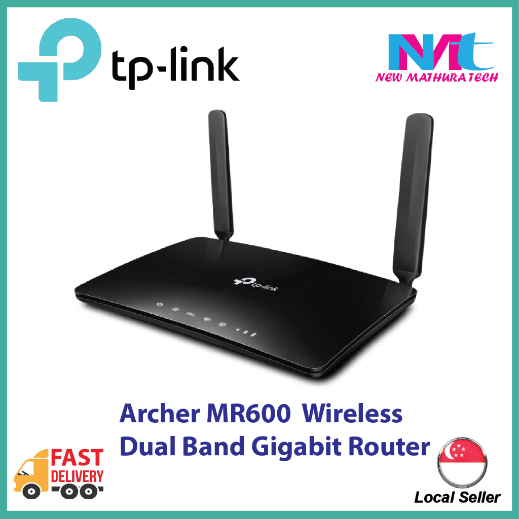 TP-Link Archer MR600 4G+ Cat6 AC1200 Wireless Dual Band Gigabit Router ...