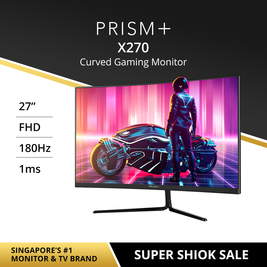 PRISM+ X270 27'' 180Hz 1ms 1500R Curved Gaming Monitor [1920 x 1080 ...