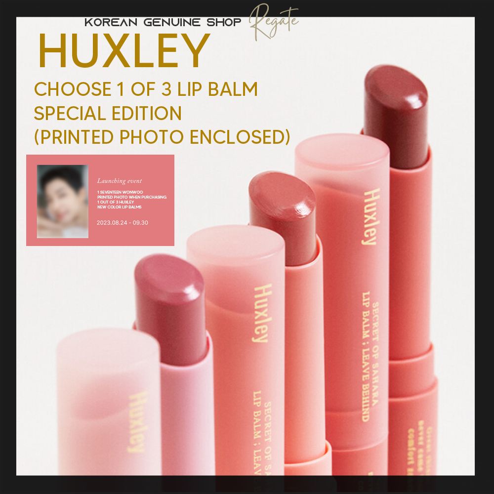 Huxley X Seventeen Wonwoo /Huxley Lip Balm Special Edition 3 types