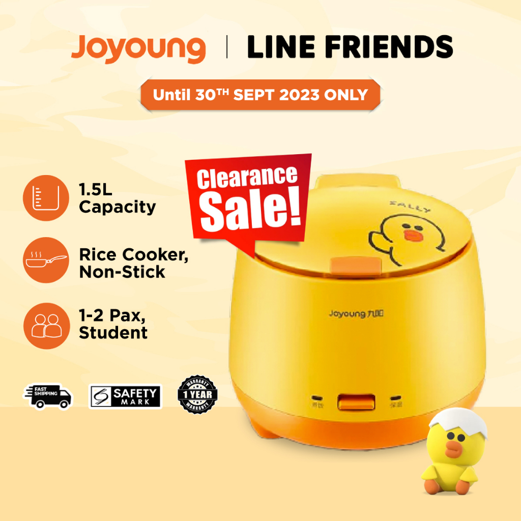 Joyoung 2 In 1 Portable Hot Pot Rice Cooker Multifunctional Cute 1.5L for 1 2 pax