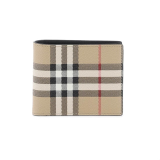 Burberry men's check wallet hotsell