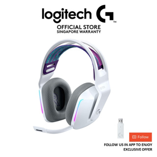 Logitech G733 Lightspeed Wireless Rgb Ultra-Lightweight Gaming Headset with  Surround Sound Voice Filters Advanced Lighting