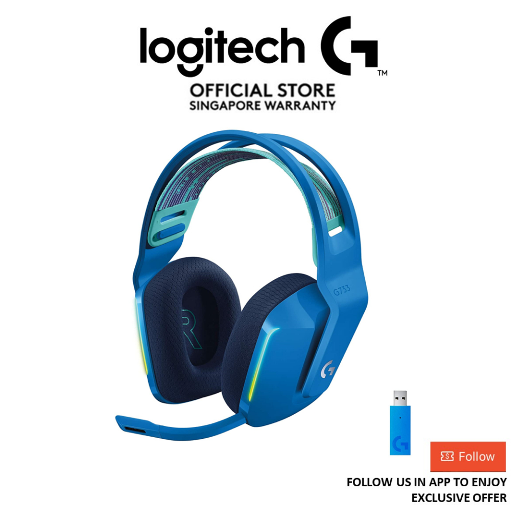 Logitech G733 Lightspeed Wireless Gaming Headset with Suspension